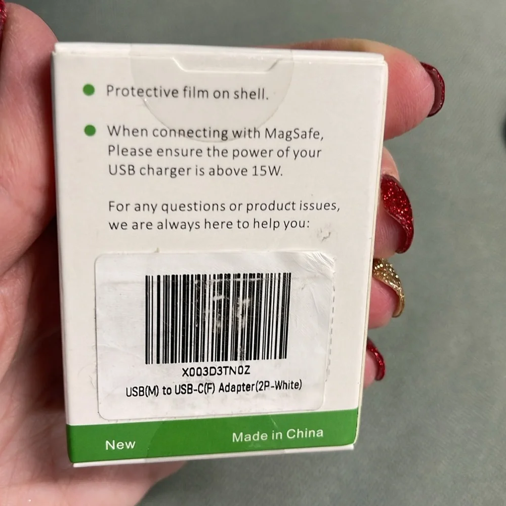 BNIB 2PC USB TO USB-C ADAPTER IN WHITE SEALED BOX
